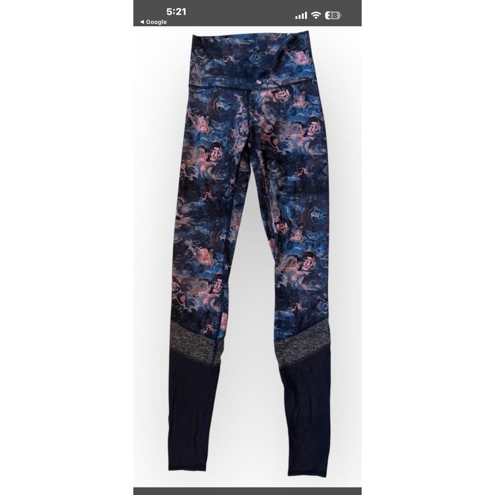 Lululemon If You're Lucky Womans Pull On Leggings Sz 6 Yoga Exercise Casual (U1)